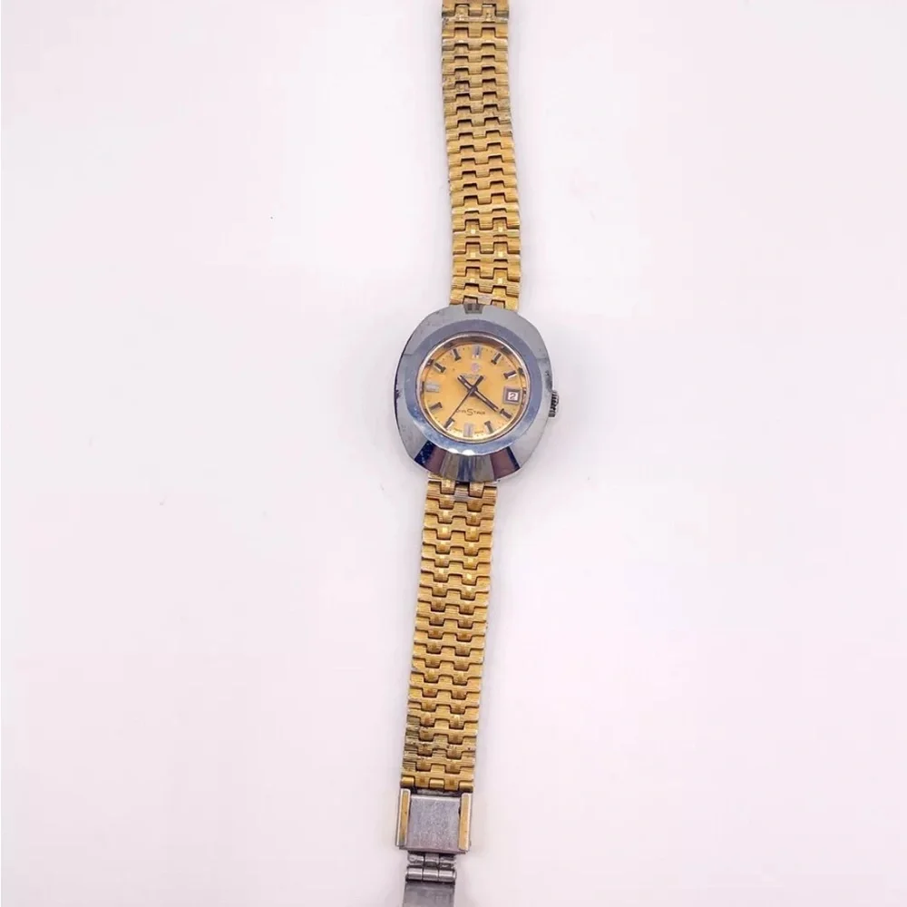 Rado DiaStar Watch Self-winding Cut Glass Date Diamond Vintage Antique #102